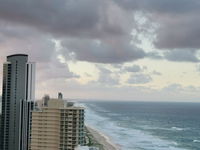 Focus Resort Oceanfront Apartments in Surfers with Ocean and Hinterland Views 25 steps to Beach