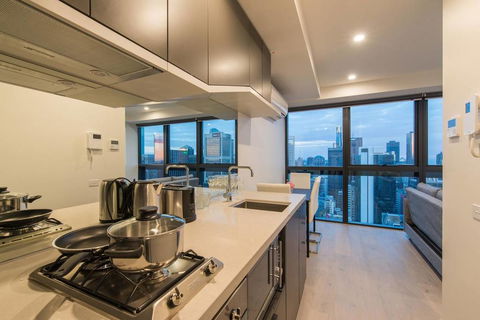 Melbourne Sky View 1 Bedroom Apt@La Trobe Tower - Grafton Accommodation 1