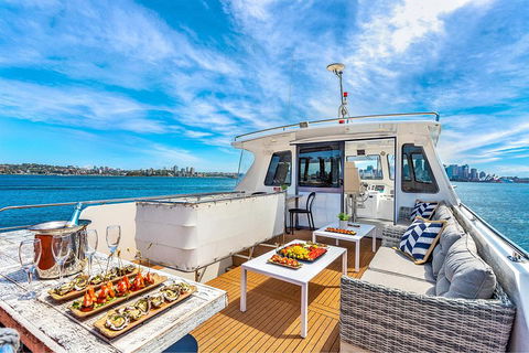 Vivid 90-Minute Sydney Harbour Intimate Catamaran Cruise With Canapes - Grafton Accommodation 4